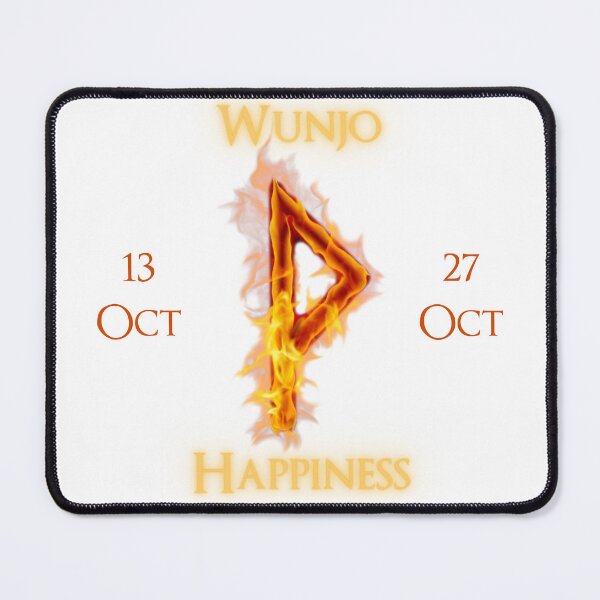 Item preview, Wunjo Birthday Rune 13 Oct - 27 Oct designed and sold by AgeOfHeroes.