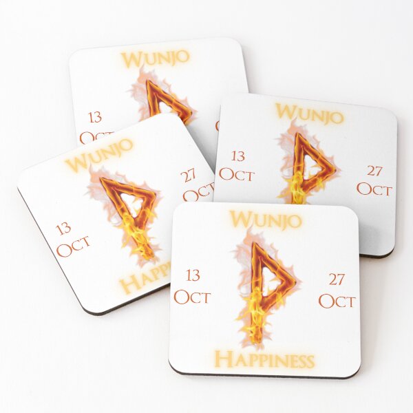 Item preview, Wunjo Birthday Rune 13 Oct - 27 Oct designed and sold by AgeOfHeroes.