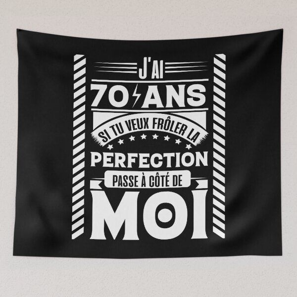 Item preview, I am 70 years old, perfection, birthday humor designed and sold by lapolonaise.