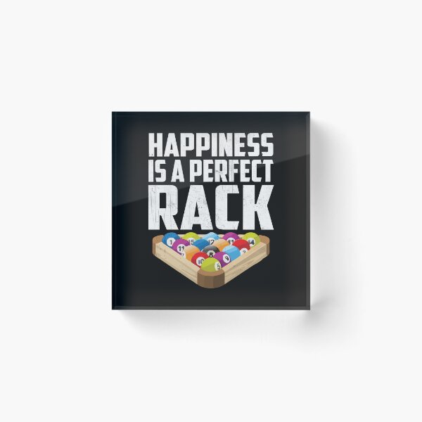 Item preview, Happiness Is A Perfect Rack Funny Pool Billiards Player Gift designed and sold by lou731.