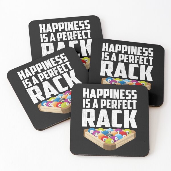 Item preview, Happiness Is A Perfect Rack Funny Pool Billiards Player Gift designed and sold by lou731.