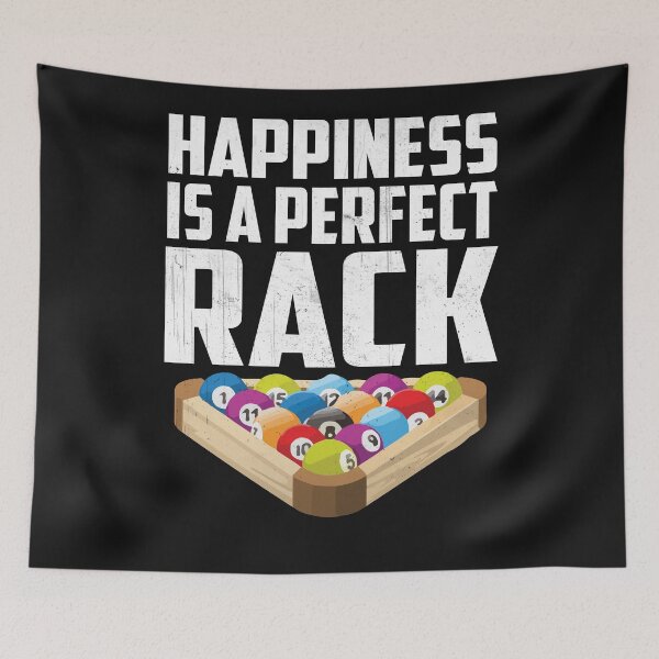 Item preview, Happiness Is A Perfect Rack Funny Pool Billiards Player Gift designed and sold by lou731.
