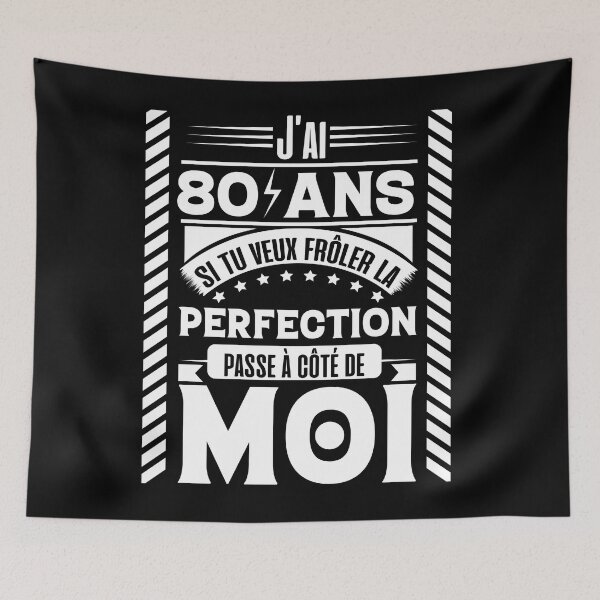 Item preview, I am 80 years old, perfection, birthday humor designed and sold by lapolonaise.