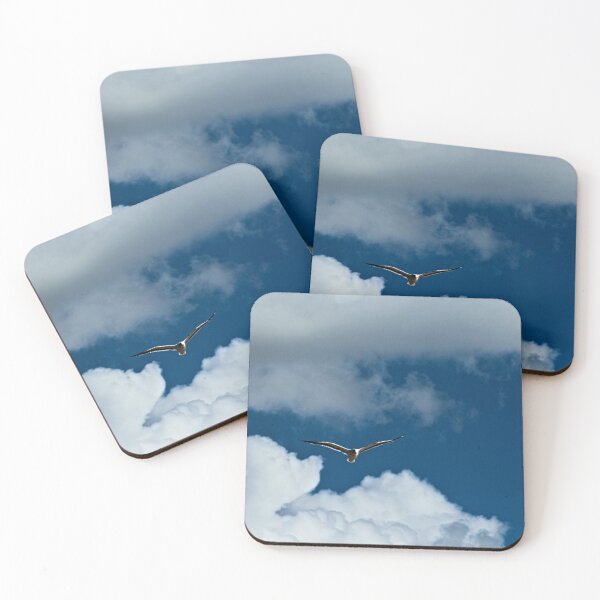 Item preview,  Solitary Seagull Shore Bird Flying Cloudy Sky designed and sold by Anna Lemos.
