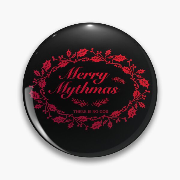Item preview, Merry Mythmas Wreath Red There is No God designed and sold by AlasAHintStudio.