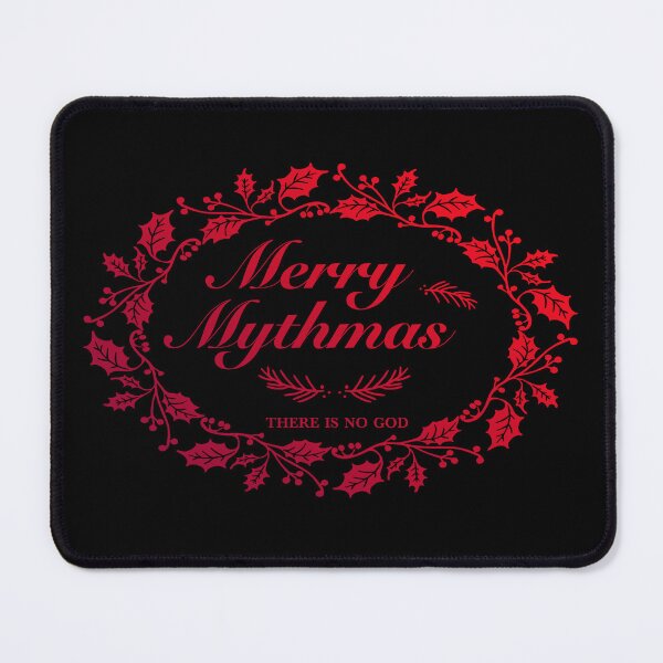 Item preview, Merry Mythmas Wreath Red There is No God designed and sold by AlasAHintStudio.