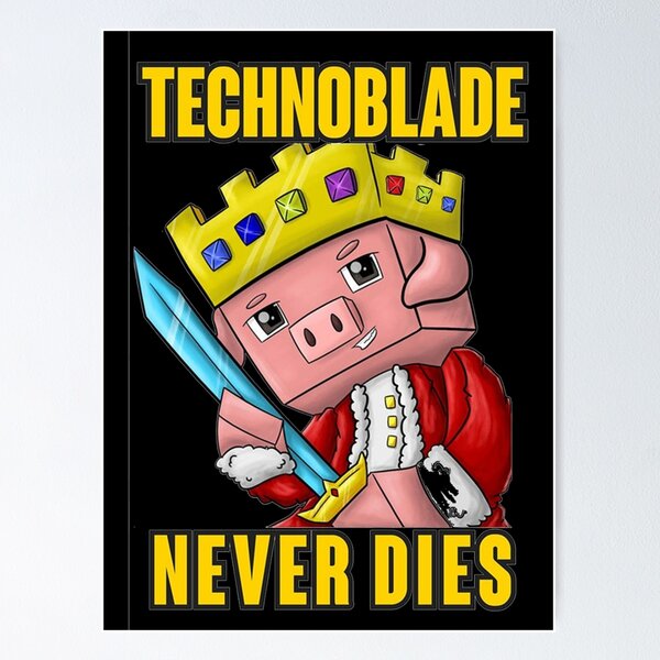 Technoblade Never Dies Logo Art Poster Tin Sign Vintage Metal Sign for Home  Cafe Bar Pub Man Cave Wall Decor 8x12 inch : : Home