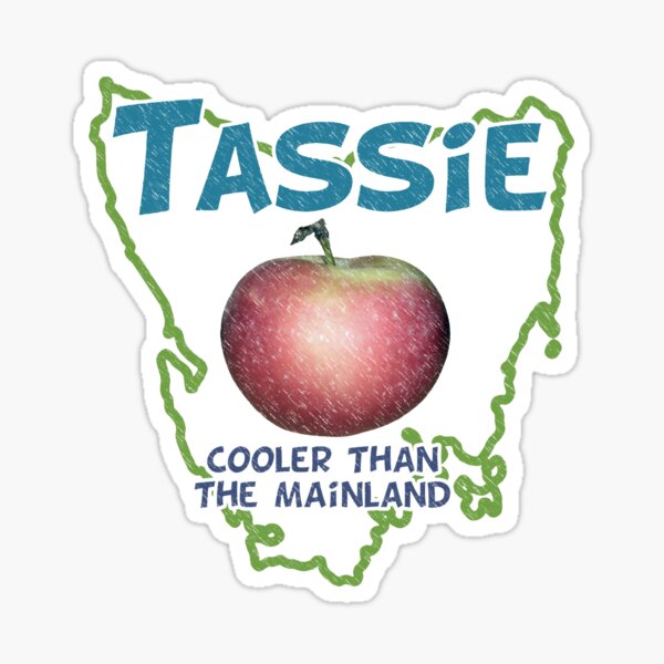 Tassie - Cooler than the Mainland Sticker