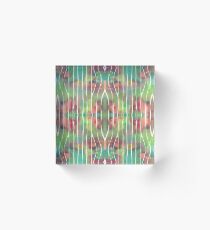 Fluid Leafhopper - Green Large Acrylic Block