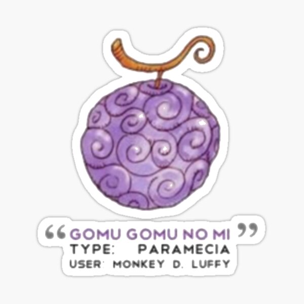 One Piece Luffy Devil Fruit Pixel Art (Gomu Gomu) Sticker for Sale by  SnailKisses