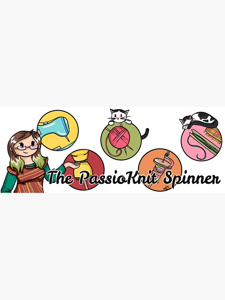 "Logo oblong" Sticker for Sale by PassioKnit | Redbubble