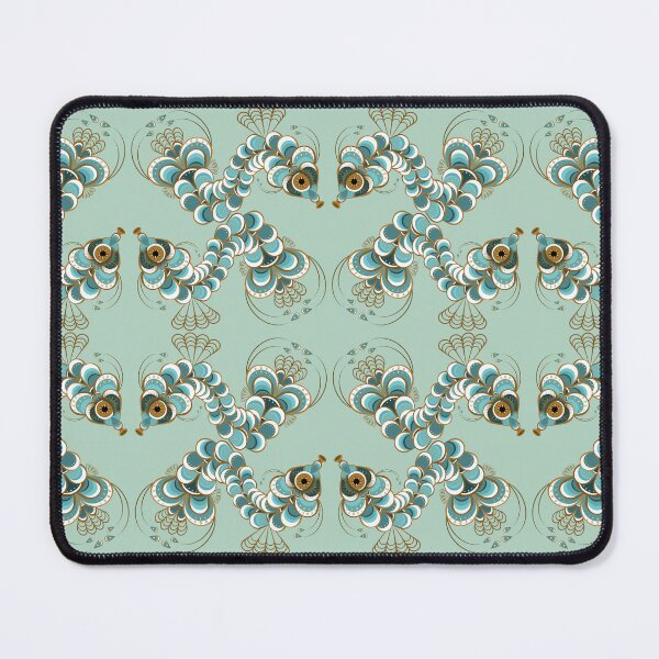Item preview, Chimera Peacock Seahorse - Pistachio designed and sold by Elisa Yinh Creative.
