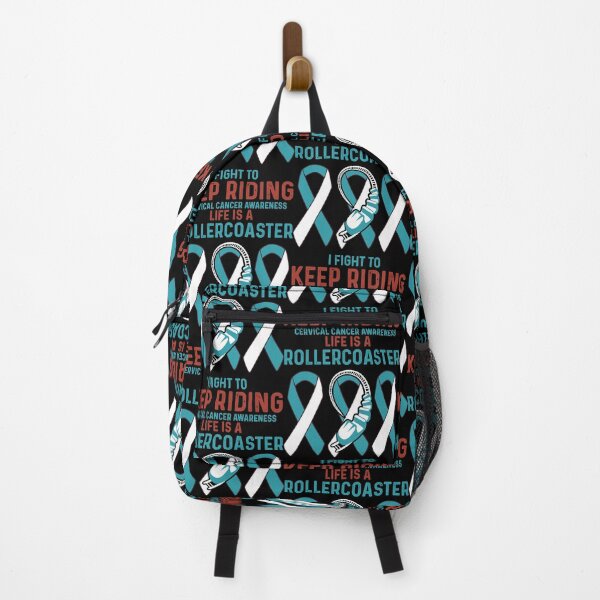 Item preview, Cervical Cancer Awareness Teal Rollercoaster  designed and sold by RobinAnde54477.