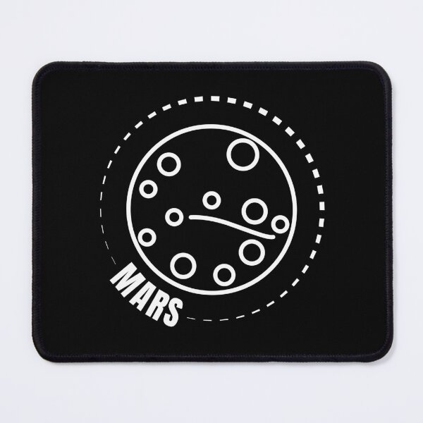 Item preview, Planet Mars (WHITE DESIGN) designed and sold by EleannaInSpace.