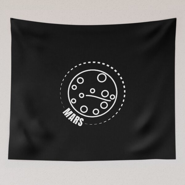 Item preview, Planet Mars (WHITE DESIGN) designed and sold by EleannaInSpace.