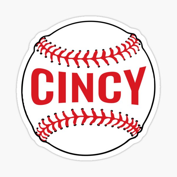 Vintage cincinnati baseball Sticker for Sale by dfxsam08