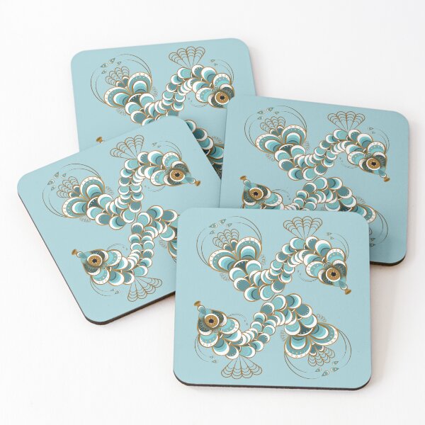Item preview, Chimera Peacock Seahorse - Ice Blue designed and sold by Elisa Yinh Creative.