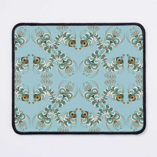 Item preview, Chimera Peacock Seahorse - Ice Blue designed and sold by Elisa Yinh Creative.