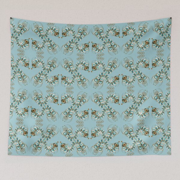 Item preview, Chimera Peacock Seahorse - Ice Blue designed and sold by Elisa Yinh Creative.