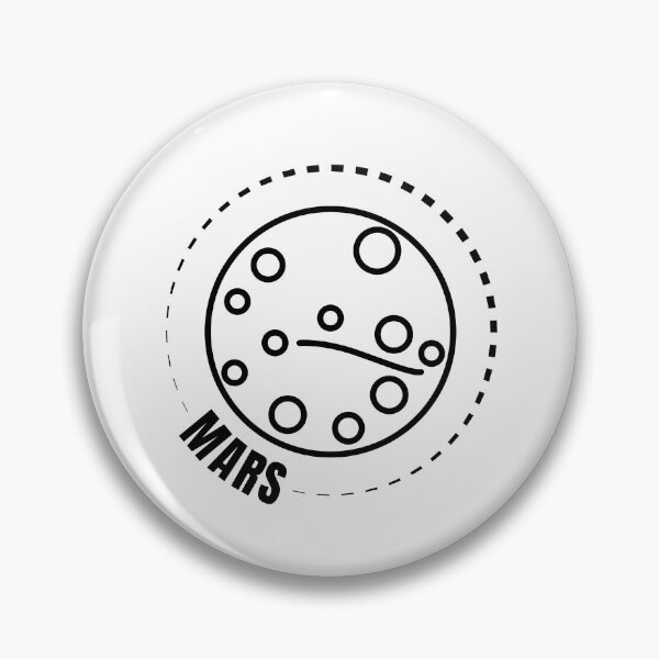 Item preview, Planet Mars (BLACK DESIGN) designed and sold by EleannaInSpace.