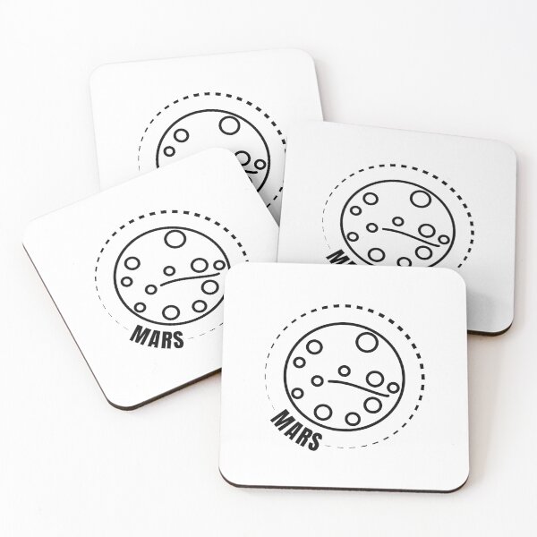 Item preview, Planet Mars (BLACK DESIGN) designed and sold by EleannaInSpace.