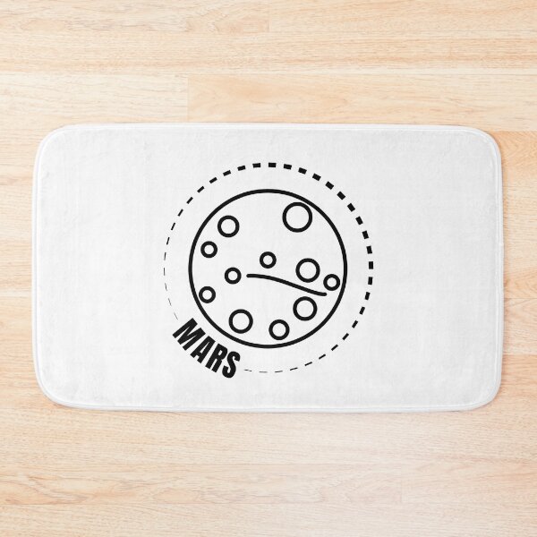 Item preview, Planet Mars (BLACK DESIGN) designed and sold by EleannaInSpace.