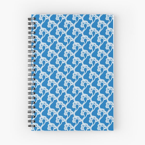 Item preview, Floral Pattern Notebooks and Phone Cases – CornFlower Blue and White - Thick designed and sold by BakedDreams.