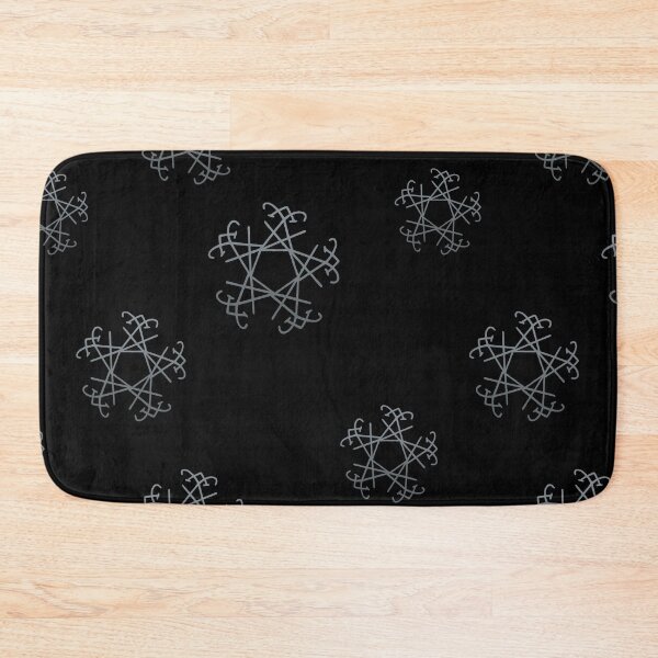 Item preview, Lucifer Sigil Snowflake Star Pattern Greys designed and sold by AlasAHintStudio.