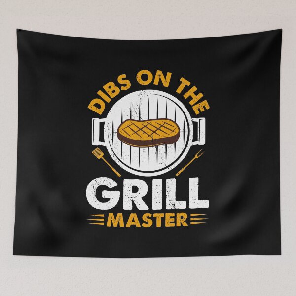 Item preview, Dibs On The Grillmaster Barbeque Grilling Meat BBQ Party designed and sold by haselshirt.
