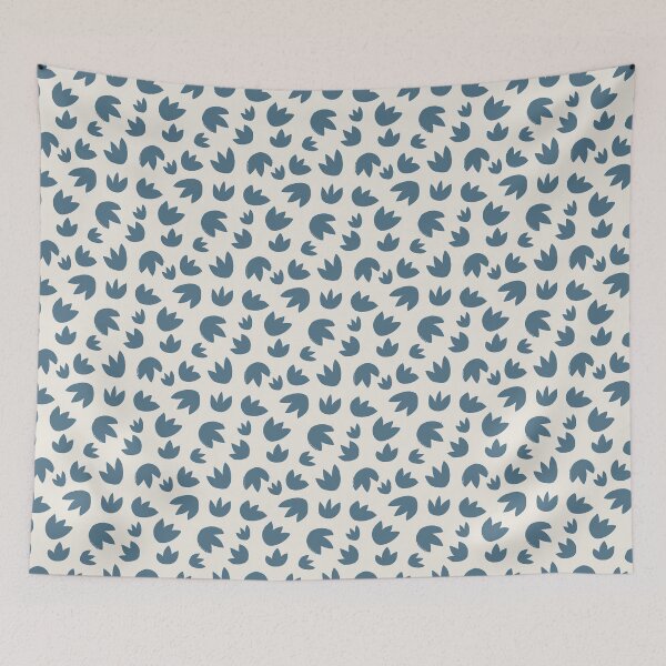 Item preview, Floral Bulb - 01- Inky Blue on Alabaster White designed and sold by NolkDesign.