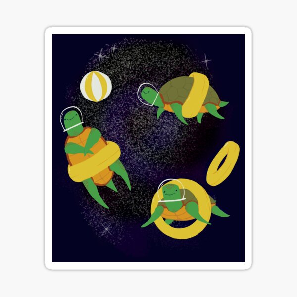 Item preview, Turtles Summer Space Swimming Vortex designed and sold by GhoneamArt.