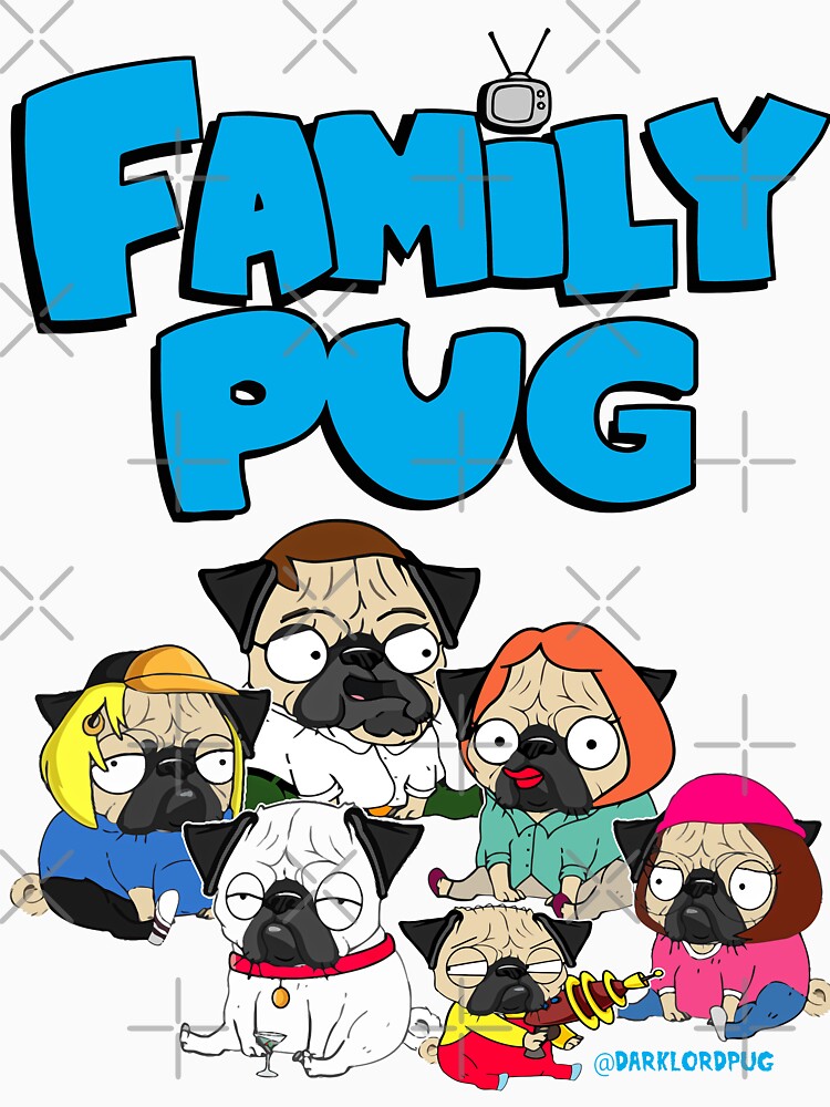 FAMILY PUG by darklordpug