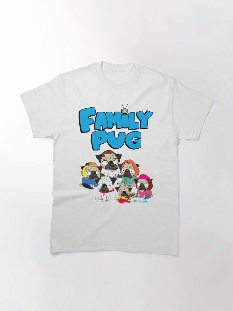 Alternate view of FAMILY PUG Classic T-Shirt