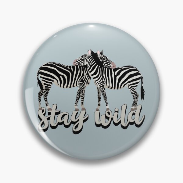 Item preview, Diseño divertido de dos cebras Stay Wild designed and sold by TrulyEpoque.