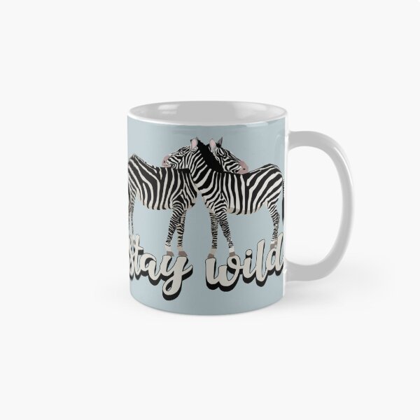 Item preview, Diseño divertido de dos cebras Stay Wild designed and sold by TrulyEpoque.