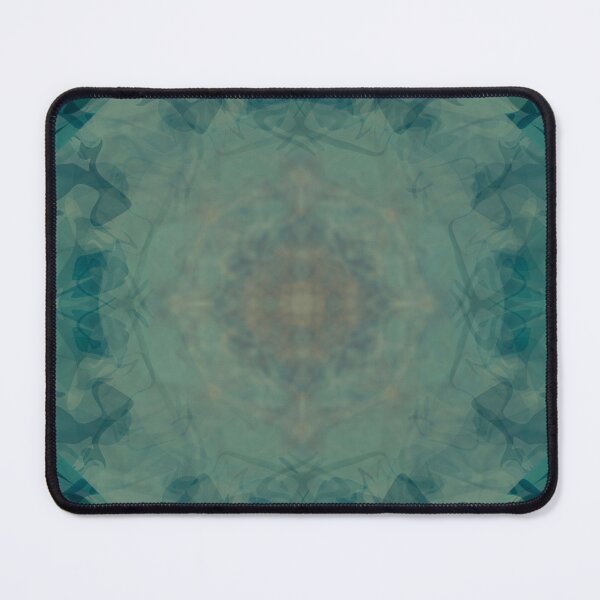 Item preview, Kaleidoscopic grungy abstract in muted turquoise  designed and sold by Bonheurem.