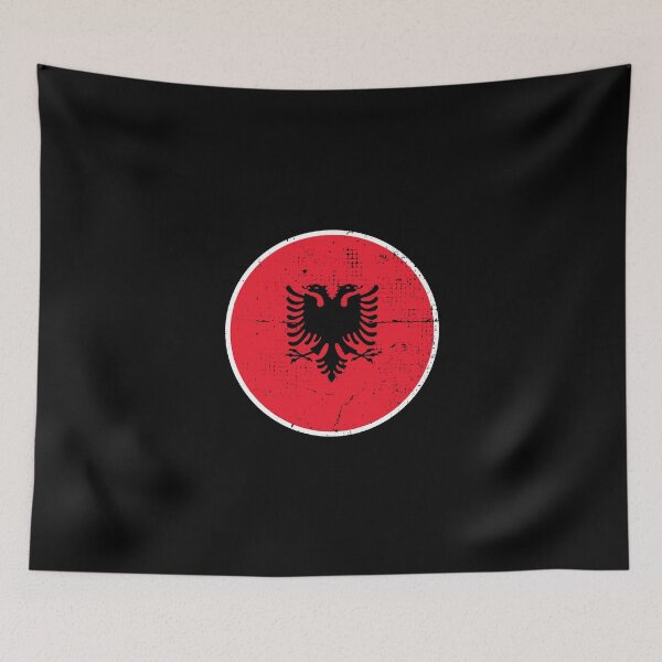 Item preview, Albania Vintage Albanian Flag designed and sold by max-it-out.