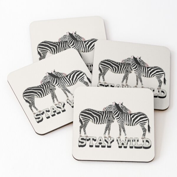 Item preview, Stay Wild Two Zebras Fun Design designed and sold by TrulyEpoque.
