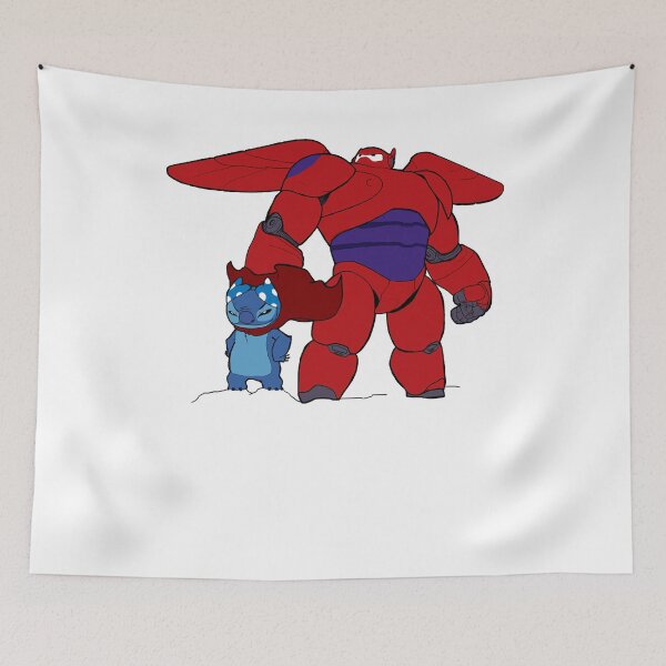 Item preview, Mens Funny Big Hero And Stitch Dark Red Cool Graphic Gift designed and sold by Gonzales957.