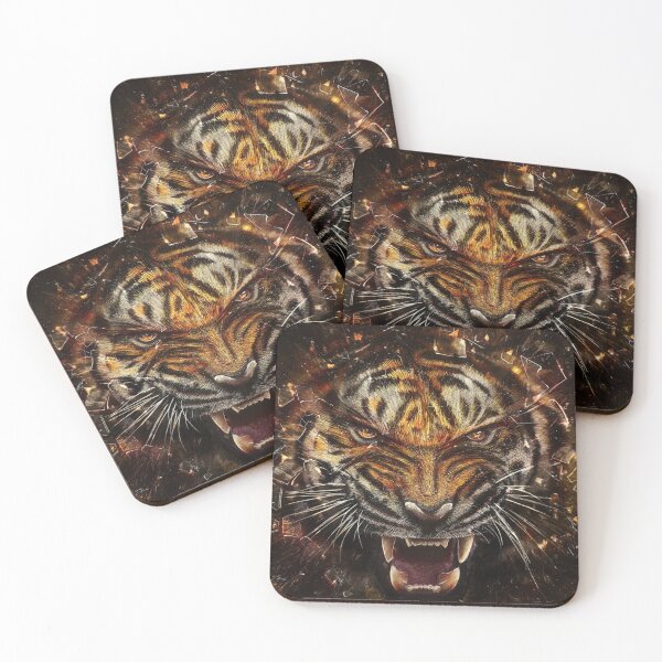 Item preview, tiger smash glass designed and sold by SohaibHania.