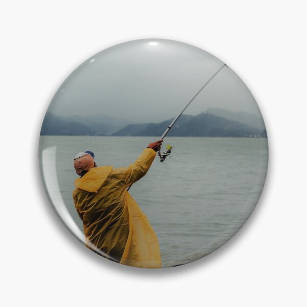 Item preview, Fishing Off Shore On Rainy Day  designed and sold by monteartist.