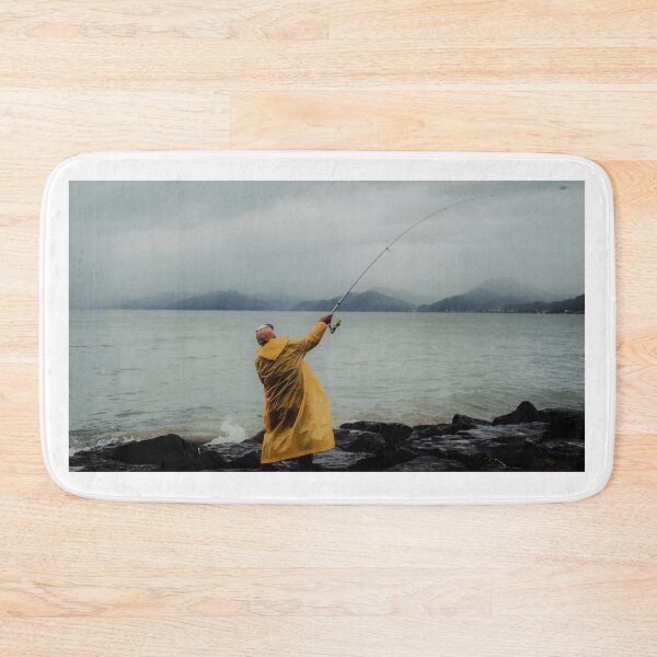 Item preview, Fishing Off Shore On Rainy Day designed and sold by monteartist.