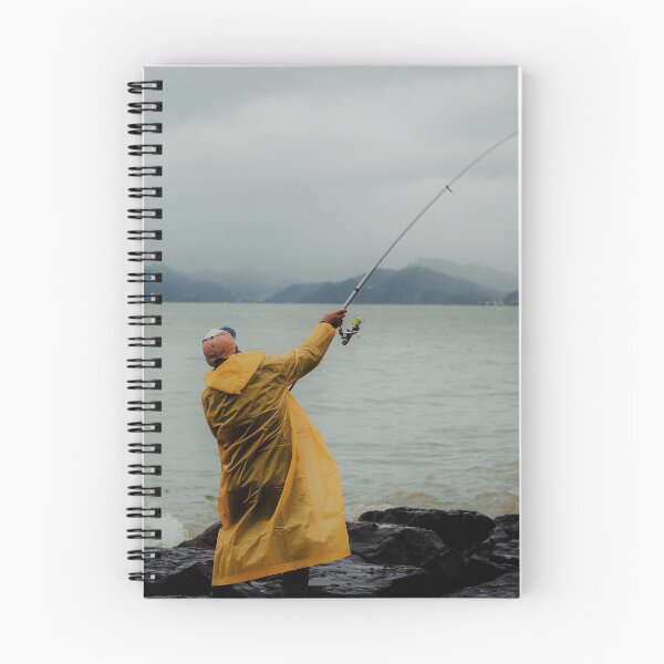 Item preview, Fishing Off Shore On Rainy Day  designed and sold by monteartist.