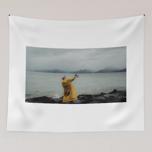 Item preview, Fishing Off Shore On Rainy Day designed and sold by monteartist.