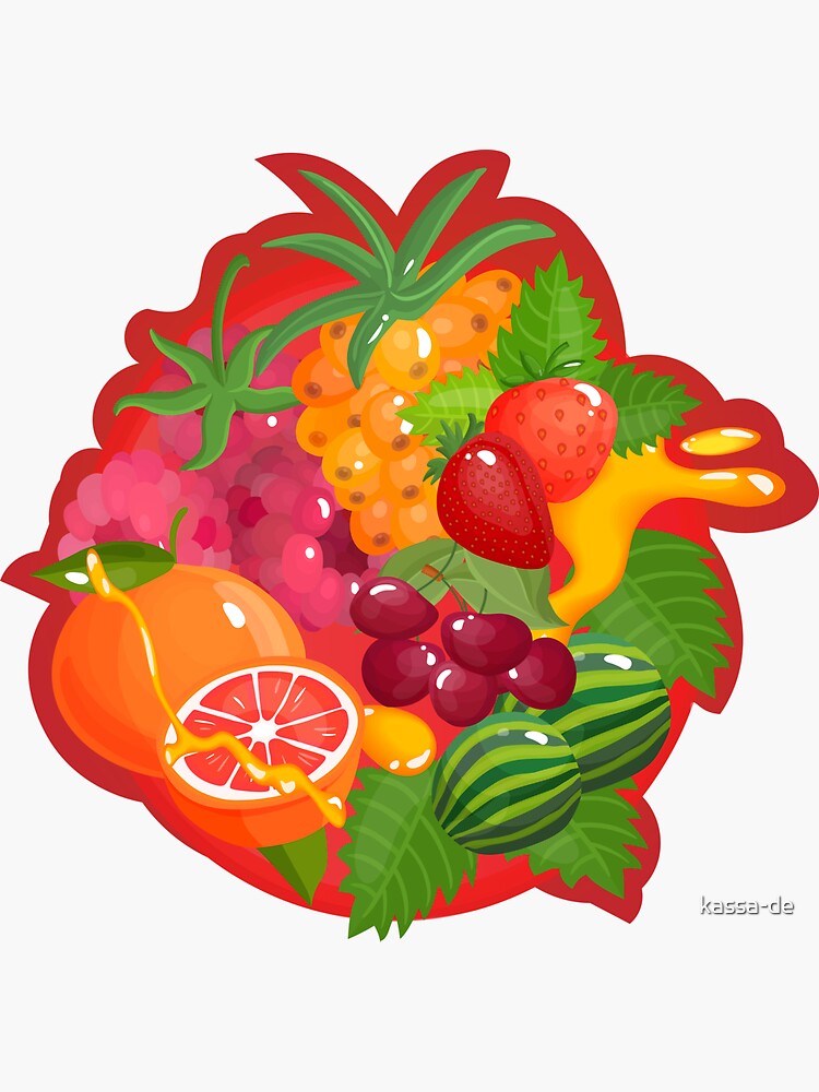 "best fruits sticker" Sticker for Sale by kassade Redbubble