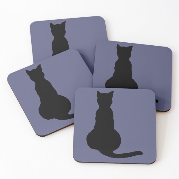 Item preview, Back View Of An Insubordinate Cat Black Silhouette designed and sold by taiche.
