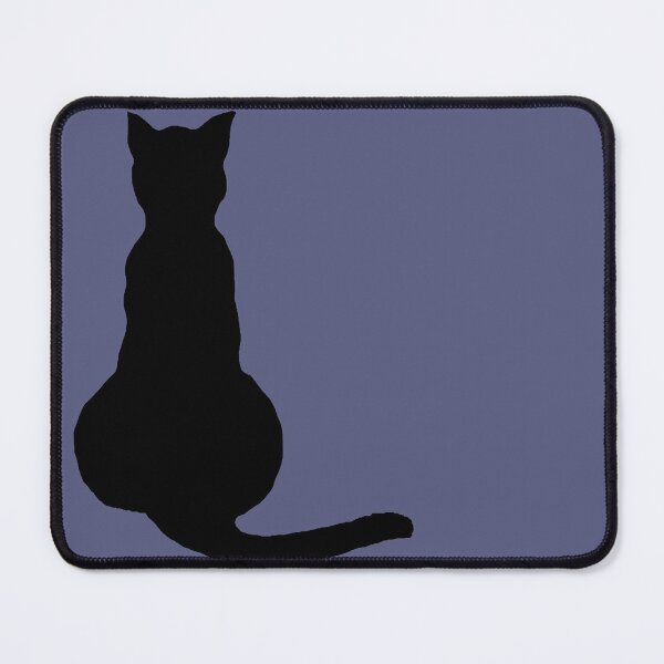 Item preview, Back View Of An Insubordinate Cat Black Silhouette designed and sold by taiche.