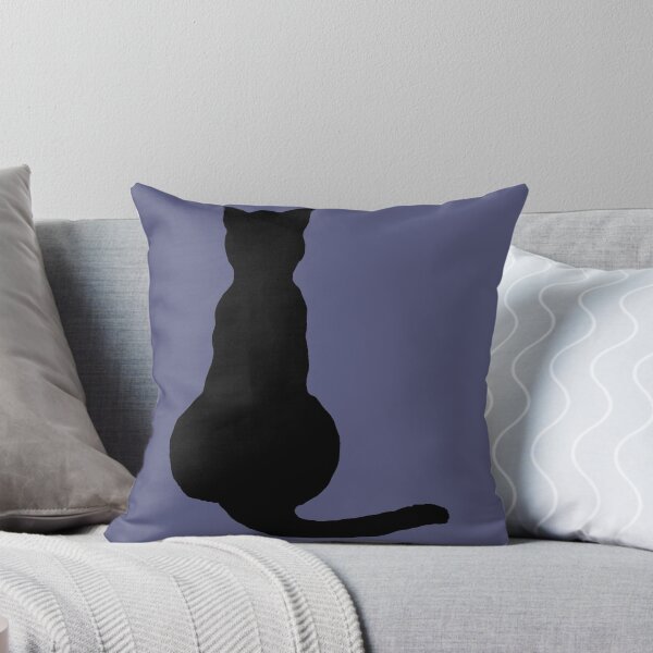 Item preview, Back View Of An Insubordinate Cat Black Silhouette designed and sold by taiche.