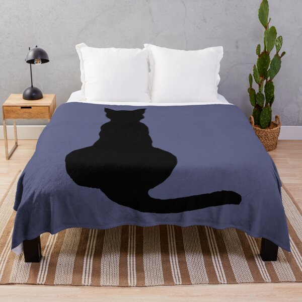 Item preview, Back View Of An Insubordinate Cat Black Silhouette designed and sold by taiche.