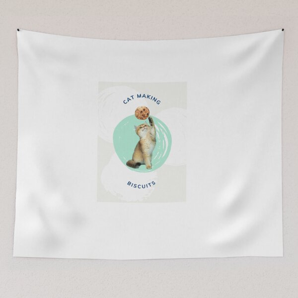 Item preview, cat making biscuits designed and sold by PaulGoldStore.